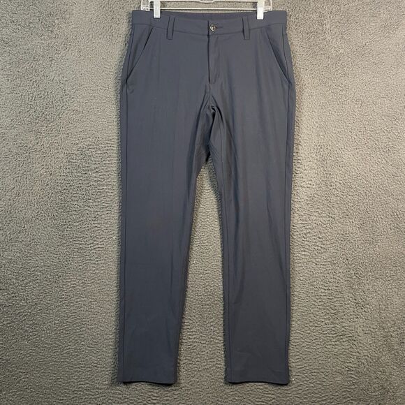 BYLT Pants Mens Medium (Fits 33x31) Blue Slim Fit Everyday Pant Stretch Casual - Picture 1 of 15
